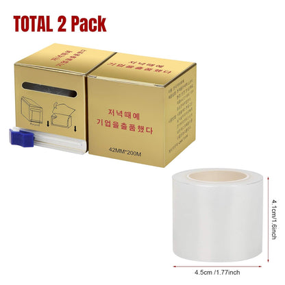 2 Pack - Disposable Tattoo Plastic Wrap Preservative Film